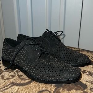 Women’s Black Perforated Dress Shoes